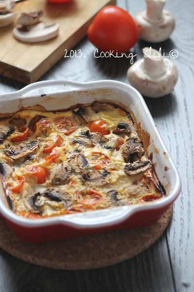 Clafoutis Tomate Champignon