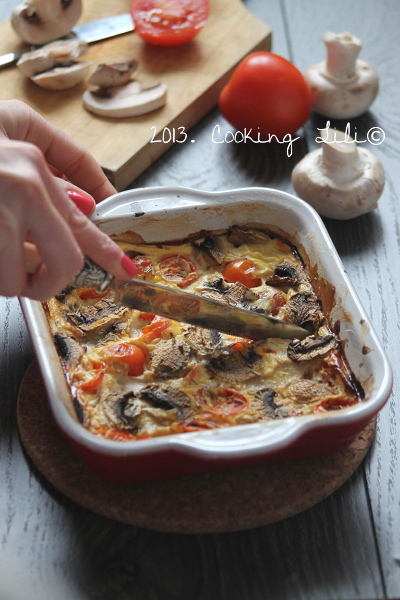 Clafoutis tomate champignon