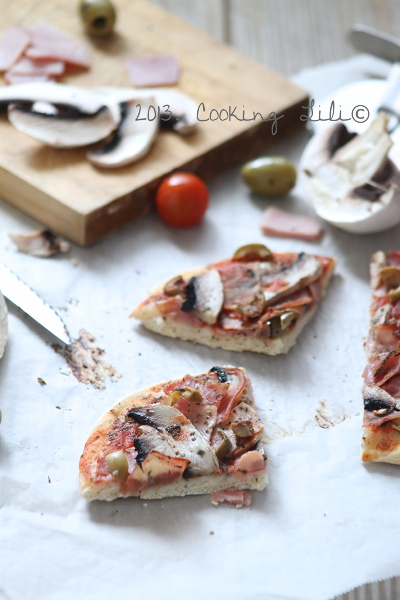 Pizza Jambon et Champignons