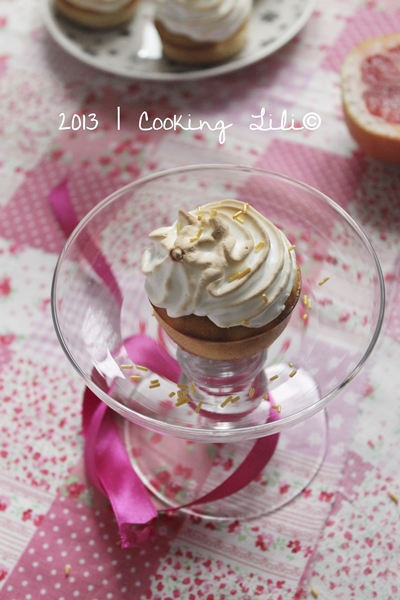 cupcake pamplemousse meringue