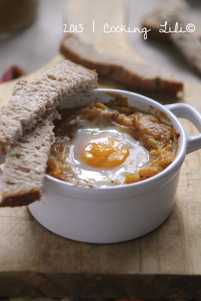 Oeuf cocotte en purée de Patate douce aux 4 épices