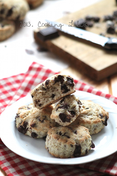 Scones aux pépites de chocolat