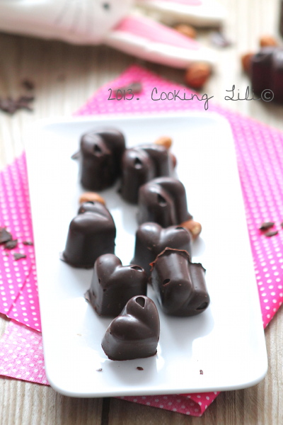 Chocolats maison Chocolat et noisettes