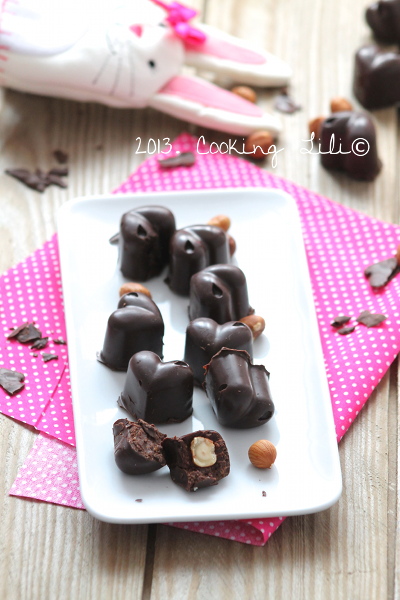 Chocolats maison Chocolat noisettes