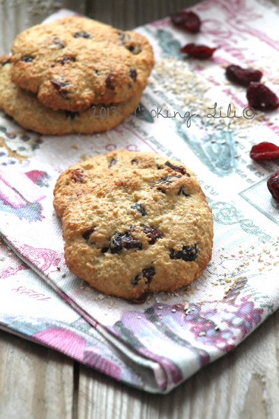 Cookies avoine cranberries