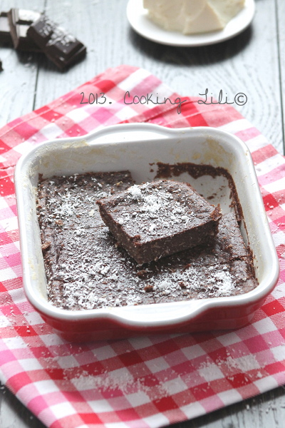 Fondant soyeux au Chocolat et Noix de Coco