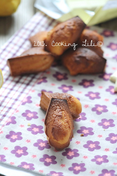 Madeleines au Citron et Chocolat blanc