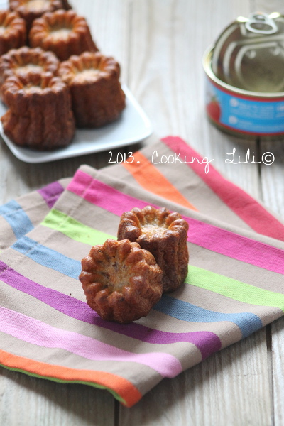 Cannelés au Thon et Tomate