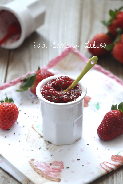 Confiture de Fraises Basilic