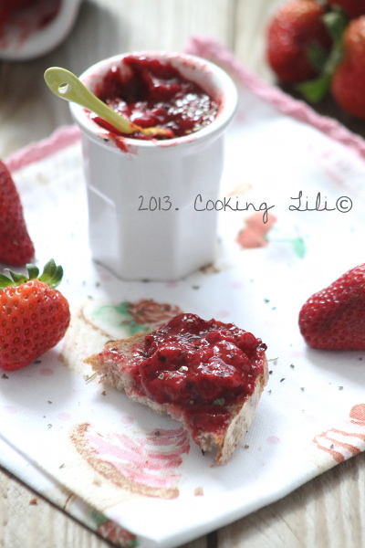 Confiture de Fraises Basilic