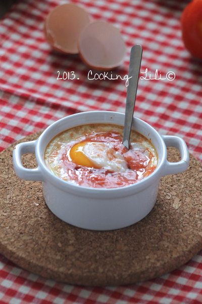 Oeuf cocotte à la Tomate