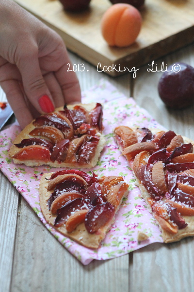 Tarte fine aux Prunes et Abricots