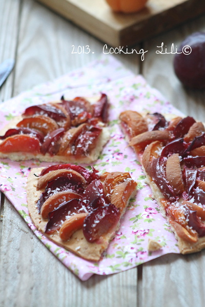 Tarte fine aux Prunes et Abricots