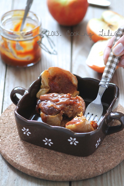 Pommes farcies au caramel au beurre salé