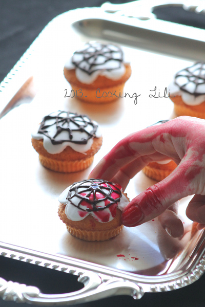 Cupcake Toile d'Araignée 