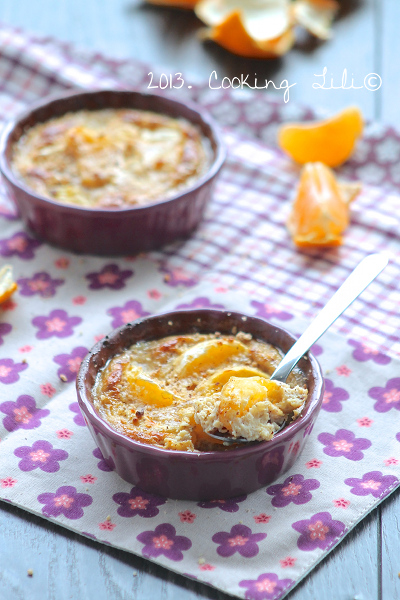 Gratin de Clémentines et Pralin