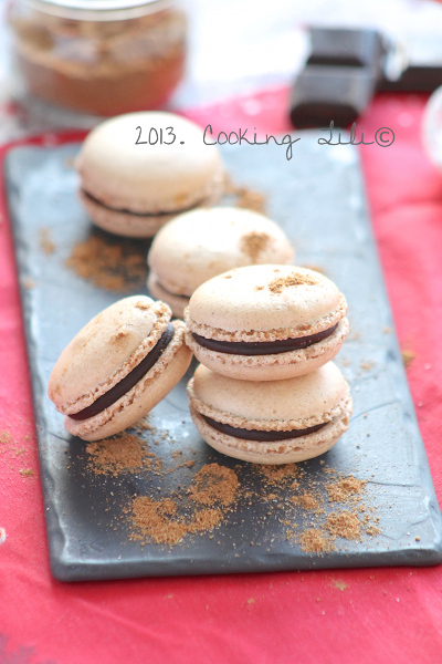 Macarons Chocolat et pain d'épices