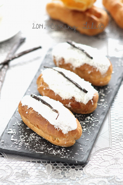 Eclairs vanille et noix de coco 2