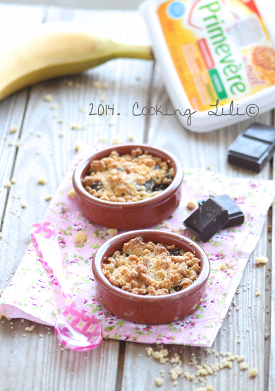 Crumble banane chocolat