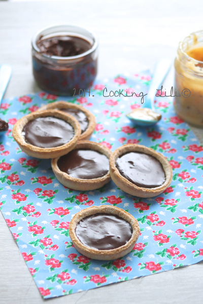 Tartelettes chocolat confiture de lait