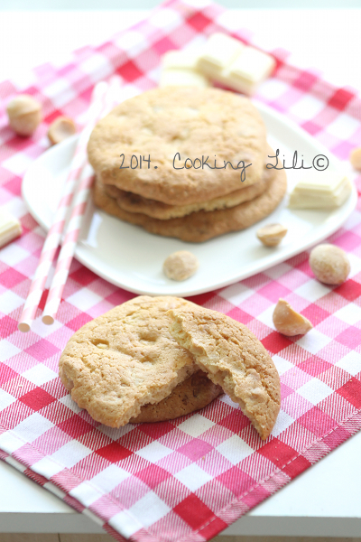 Cookies au chocolat blanc et noix de macadamia