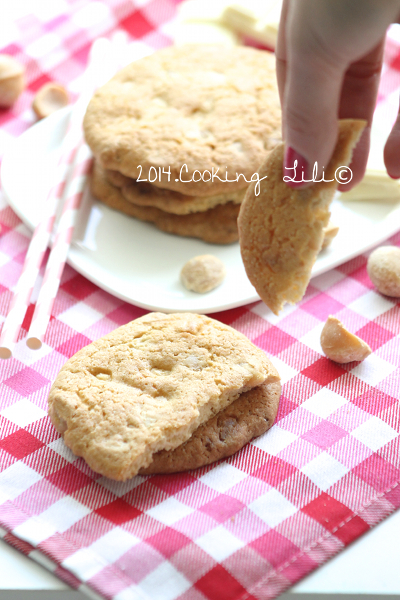 Cookies chocolat blanc et noix de macadamia