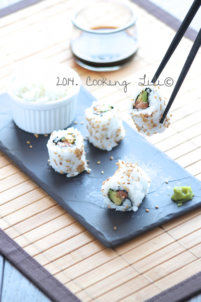 California rolls saumon avocat