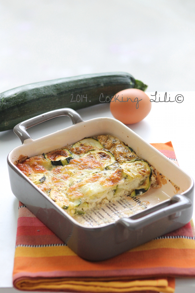 Gratin de courgettes et mozzarella