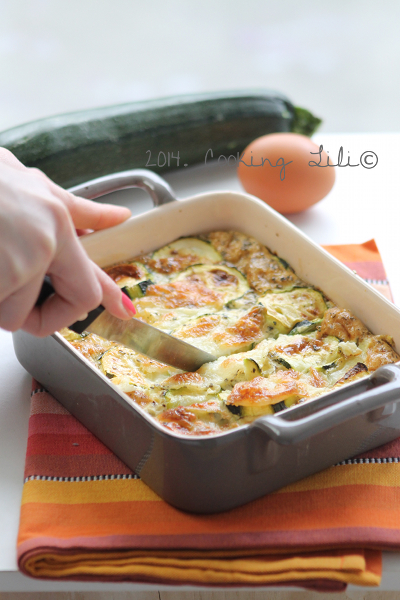 Gratin de courgettes et mozzarella