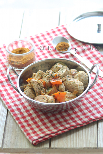 Sauté de porc au curry madras