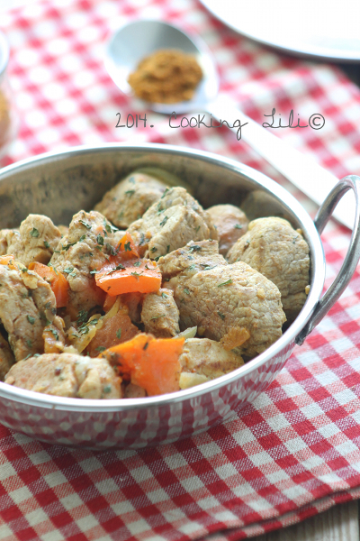 Sauté de porc au curry madras