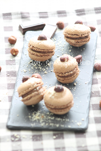 Macarons choco noisettes