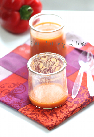 Gaspacho de poivrons rouge