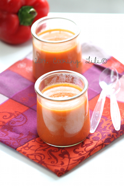 Gaspacho de poivrons rouge