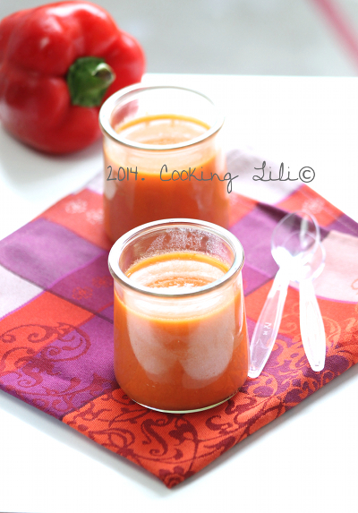 Gaspacho de poivrons rouge