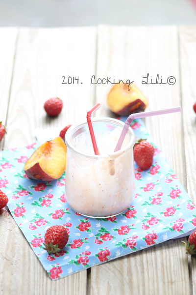 Smoothie Pêches Fraises