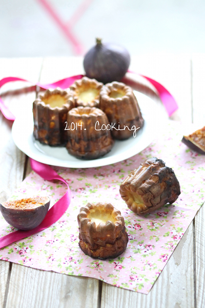 Cannelés aux figues et fleur d'Oranger 