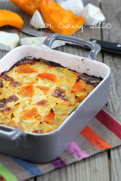 gratin de celeri et potimarron