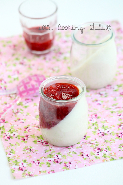 panna cotta fraises framboises vanille