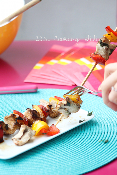 brochettes de veau au basilic 2