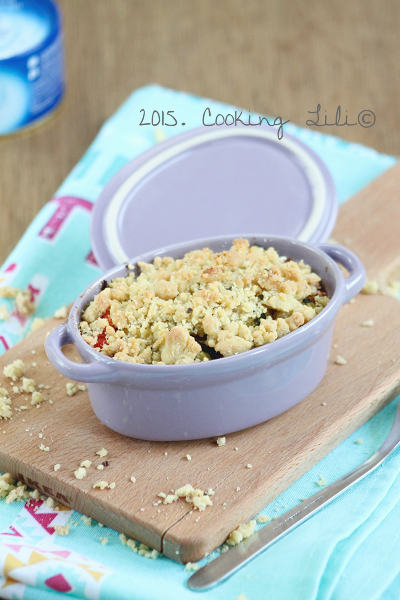 crumble courgettes poivrons thon