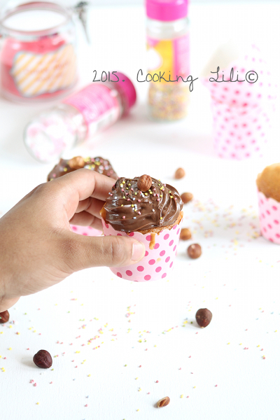 cupcakes au nutella et noisettes