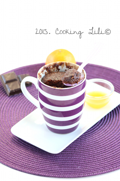 mug cake chocolat clementine