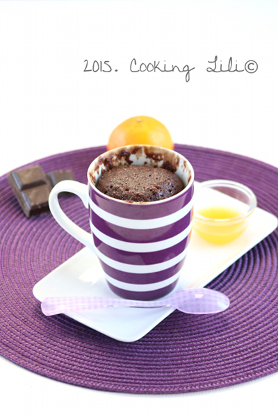 mug cake clementine choco