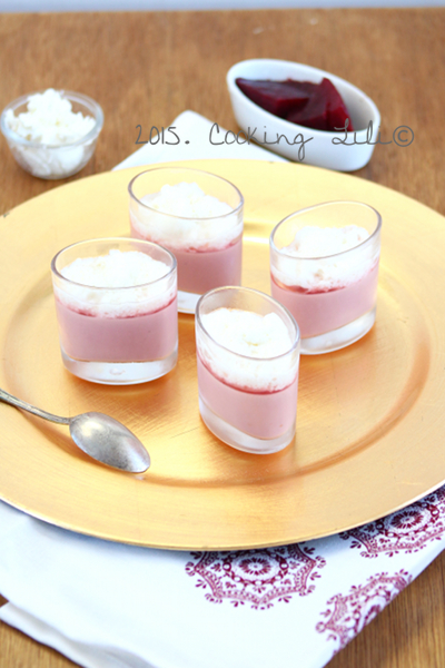 panna cotta betterave mousse chèvre