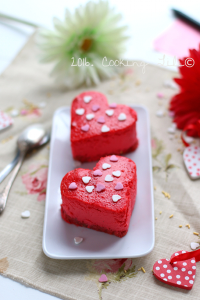 cheesecake coeur pour saint valentin