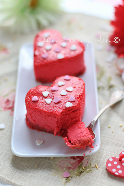 coeur cheesecake saint valentin