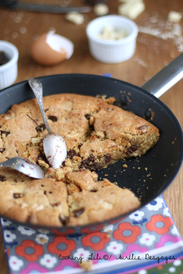 one pan cookie aux double pépites