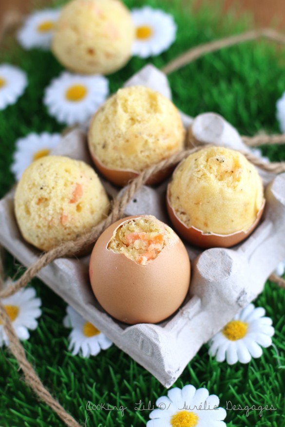 egg cake au saumon fumé