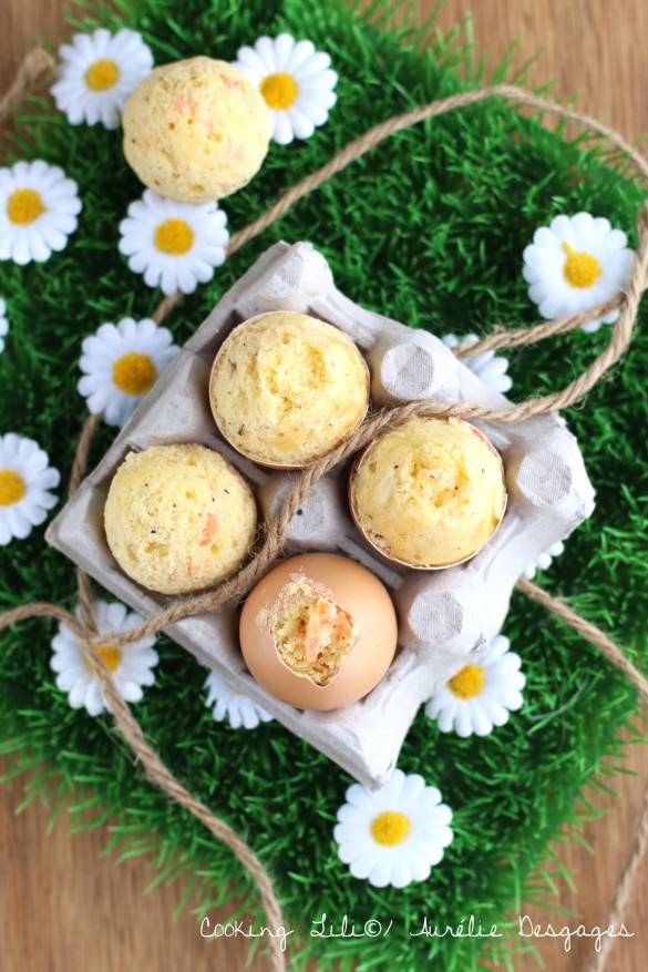 egg cake au saumon fumé